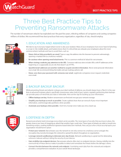 Three Best Practice Tips to Preventing Ransomware Attacks