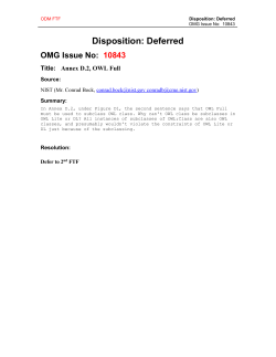 OMG Issue Number: