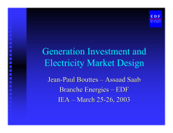 Generation Investment and Electricity Market Design