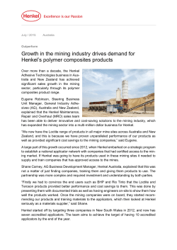 Growth in the mining industry drives demand for