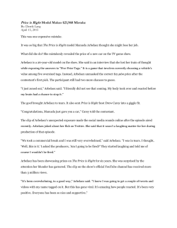 Price is Right Model Makes $21,960 Mistake By: Derrik Lang April