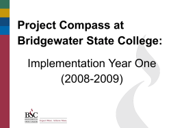 Project Compass at Bridgewater State College