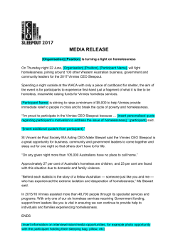 send out a media release
