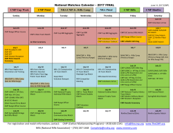 2017 National Matches Calendar - Civilian Marksmanship Program