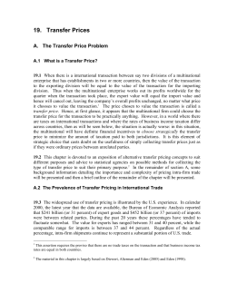 Export and Import Price Index Manual, Chapter 19 Transfer