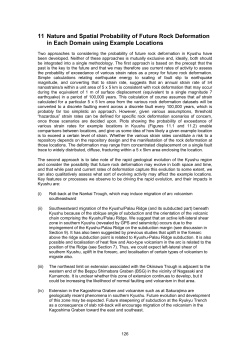 11 Nature and Spatial Probability of Future Rock Deformation in