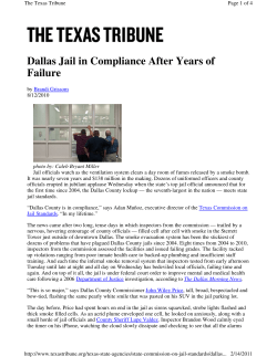 Dallas Jail in Compliance After Years of Failure