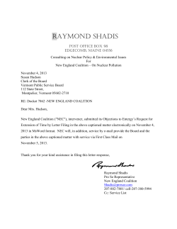 2013-11-04 NEC Response to Entergy`s Request for Extension of