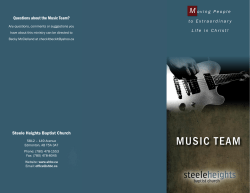 music team - Steele Heights Baptist Church