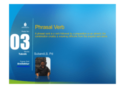Phrasal Verb - Universitas Mercu Buana
