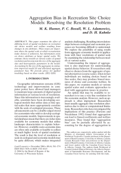 Aggregation Bias in Recreation Site Choice Models