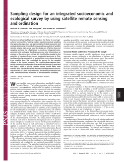 Sampling design for an integrated socioeconomic and ecological