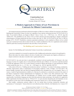 A Modern Approach to Choice of Law Provisions in Contracts for