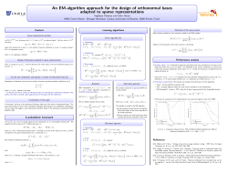 An EM-algorithm approach for the design of orthonormal