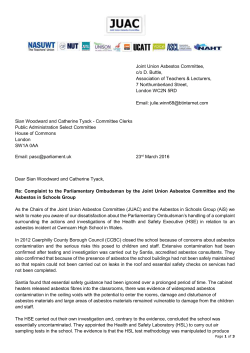 Notes/Actions - National Union of Teachers