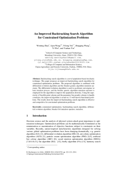 An Improved Backtracking Search Algorithm for Constrained
