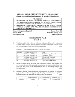 Compulsory English-I Course Code: 386