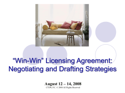 Practical and Ethical Strategies for Negotiating and Drafting &ldquo;Win