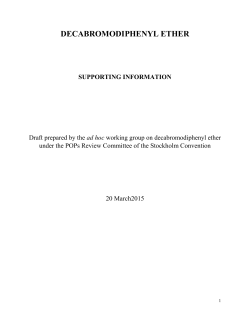 decabromodiphenyl ether supporting information