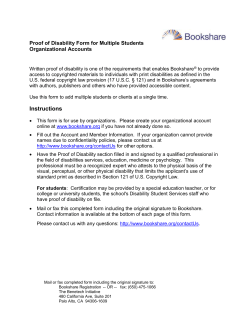 Proof of Disability Form for Multiple Students