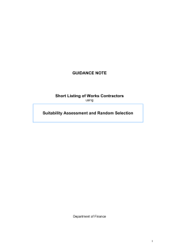 Random Selection Guidance Notes