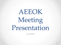 Jim Roth Presentation