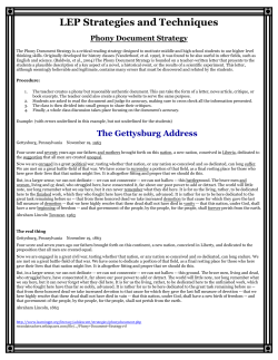 LEP Strategies and Techniques Phony Document