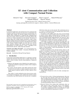 Efficient Communication and Collection with Compact Normal Forms