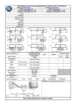 Note: Please indicate your customer number. h P P1 P2 E h P