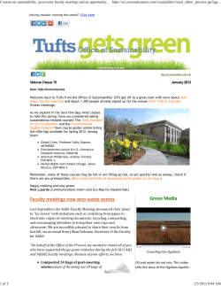 Courses on sustainability, zero-waste faculty meetings and an