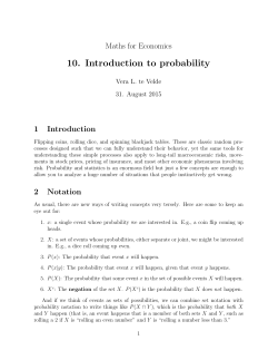 Probability - of Vera L. te Velde