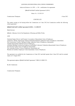 QBuild Field Staff Certified Agreement 8 (2011)