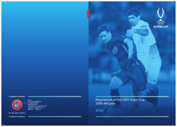 The 2016 UEFA Super Cup regulations
