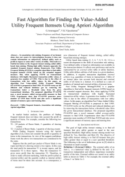 Fast Algorithm for Finding the Value-Added Utility Frequent