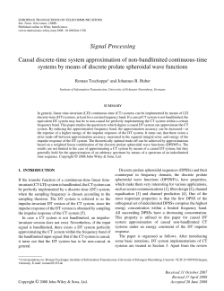 Causal discrete-time system approximation of non-bandlimited