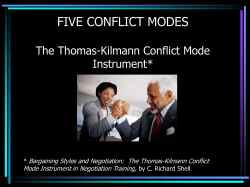 five conflict modes - Clayton State University