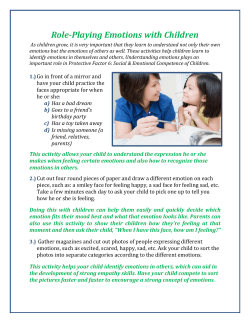 Role-Playing Emotions with Children
