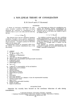 A NON-LINEAR THEORY OF CONSOLIDATION by