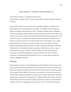 Jimmy Engineer: A Paragon of modern Pakistani Art