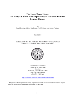 The Long-Term Game: An Analysis of the Life Expectancy of