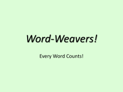 2.1 Word-Weavers