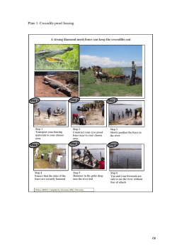 66 Plate 1: Crocodile proof fencing