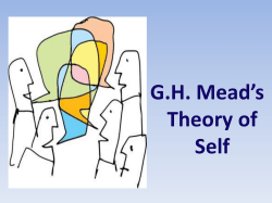 G.H. Mead`s Theory of Self