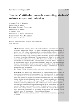 Teachers` attitudes towards correcting students` written errors and