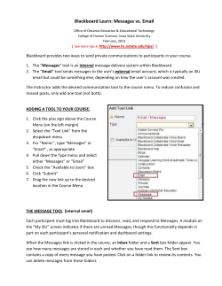 Messages versus Email - College of Human Sciences