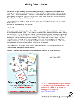 Missing Objects Game - Autism Teaching Strategies