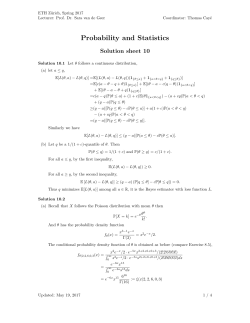 Probability and Statistics
