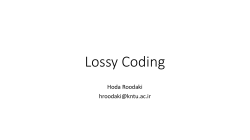 Lossy Coding
