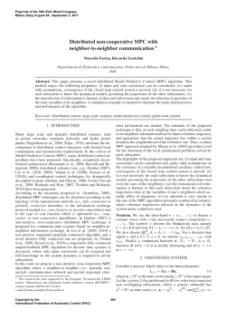 Distributed Non-Cooperative MPC with Neighbor-To