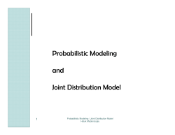 Probabilistic Modeling and Joint Distribution Model